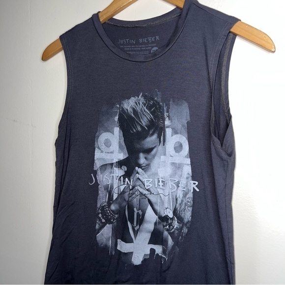 Justin Bieber Graphic 2016 Sleeveless Concert Tee Size Medium - Picture 7 of 7
